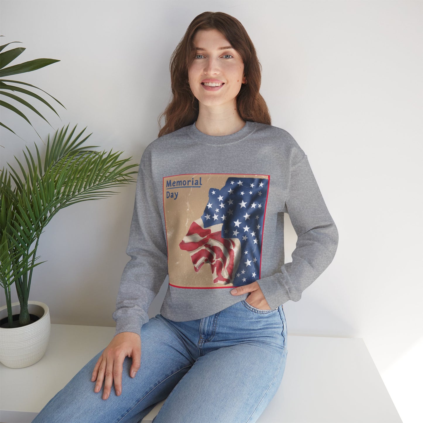 Unisex Heavy Blend™ Crewneck Sweatshirt - Memorial's Day