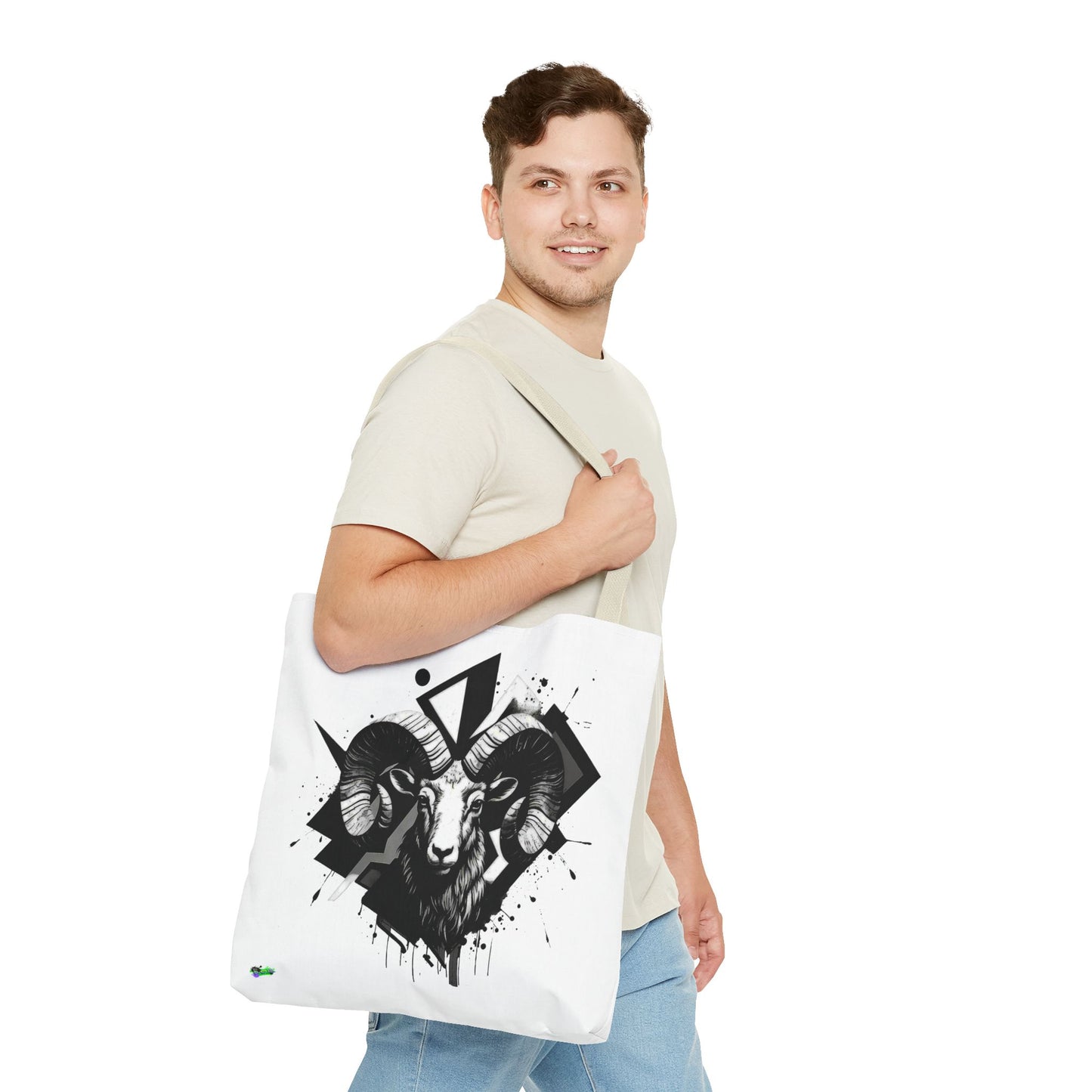 Zodiac Tote Bag, Aries Constellation Eco-Friendly Reusable Canvas Shopping Bag - Astrology Gift, Horoscope Handbag, Star Sign Market Tote,