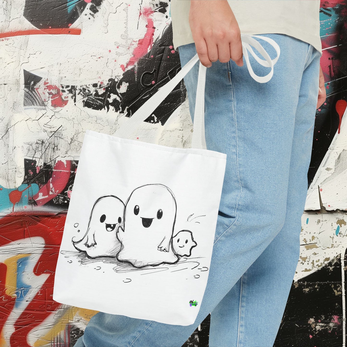 Tote Bag (AOP) - Ghosts - Halloween 2024 - Epicdsgn