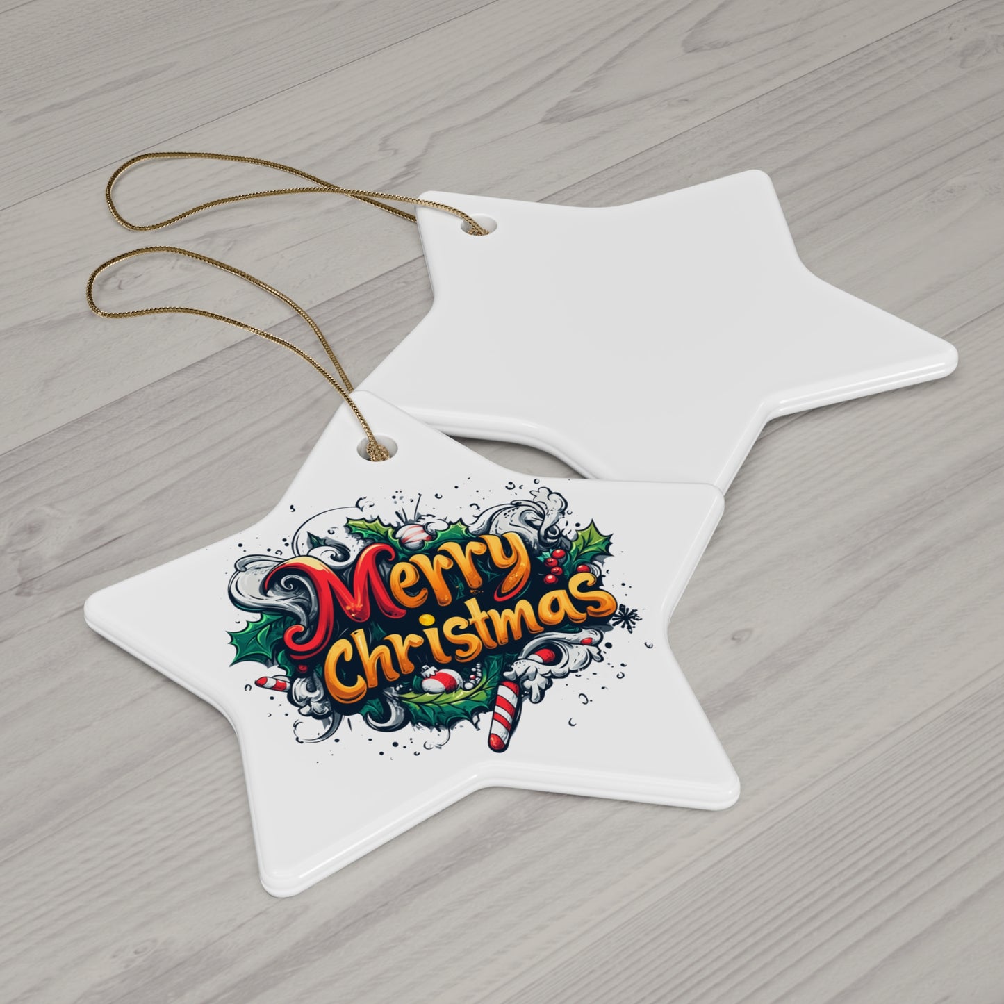 Ceramic Ornament, 4 Shapes - Holiday Cheer - epicdsgn