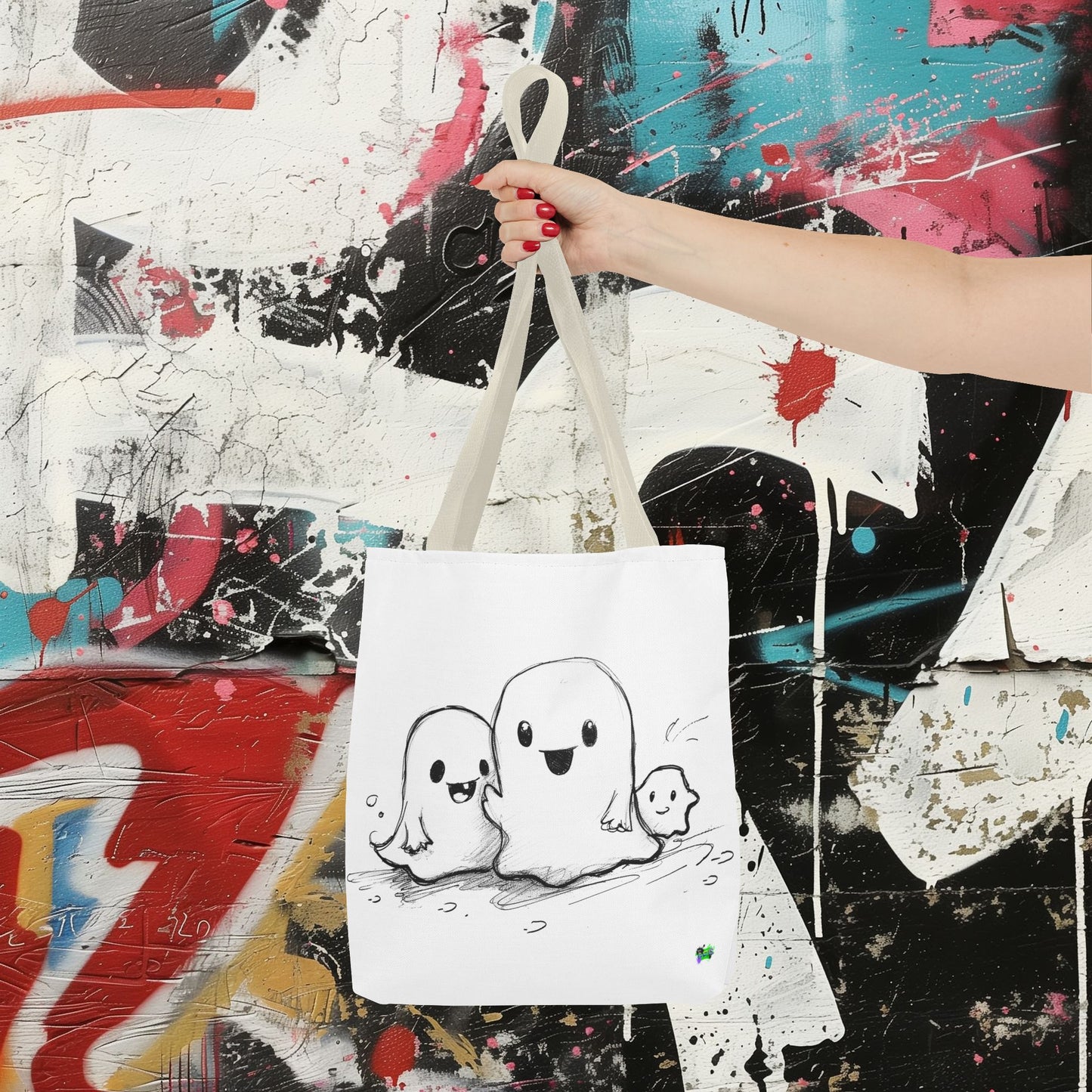Tote Bag (AOP) - Ghosts - Halloween 2024 - Epicdsgn