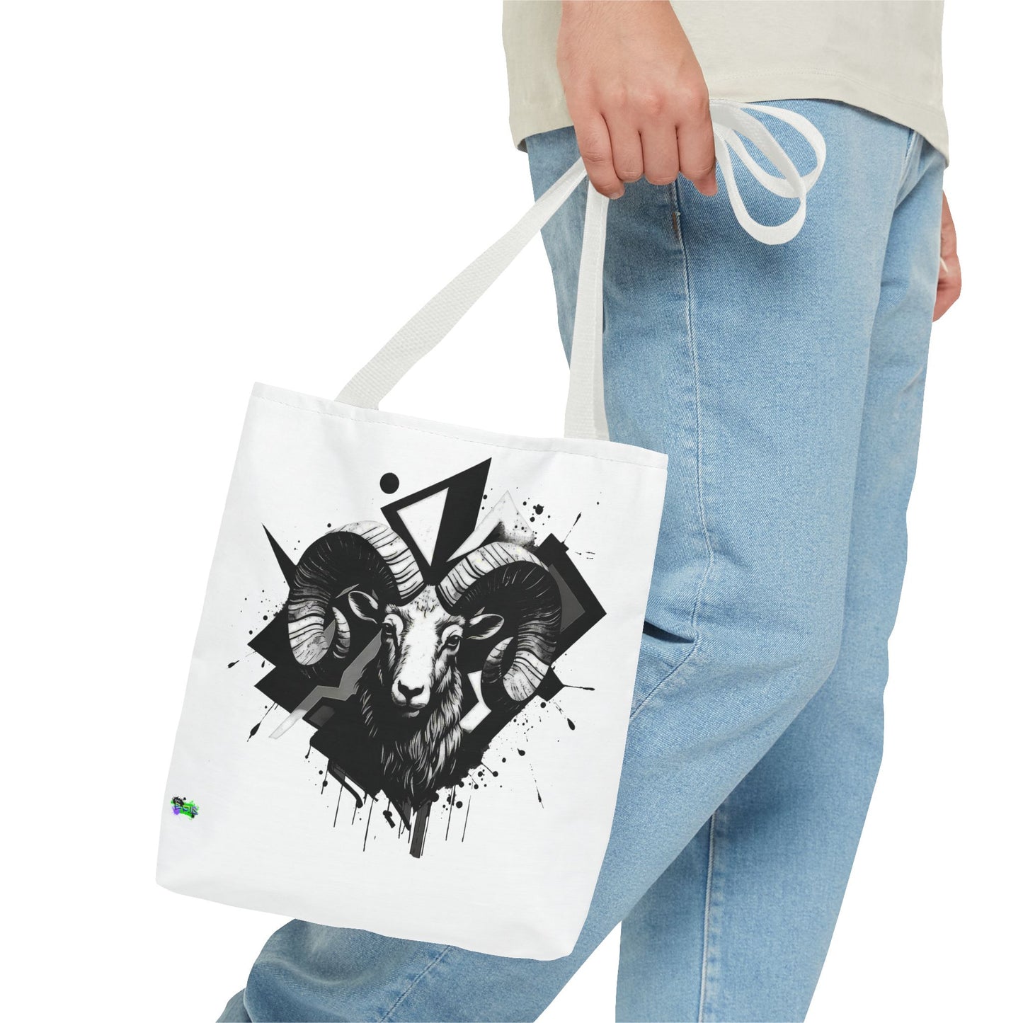 Zodiac Tote Bag, Aries Constellation Eco-Friendly Reusable Canvas Shopping Bag - Astrology Gift, Horoscope Handbag, Star Sign Market Tote,