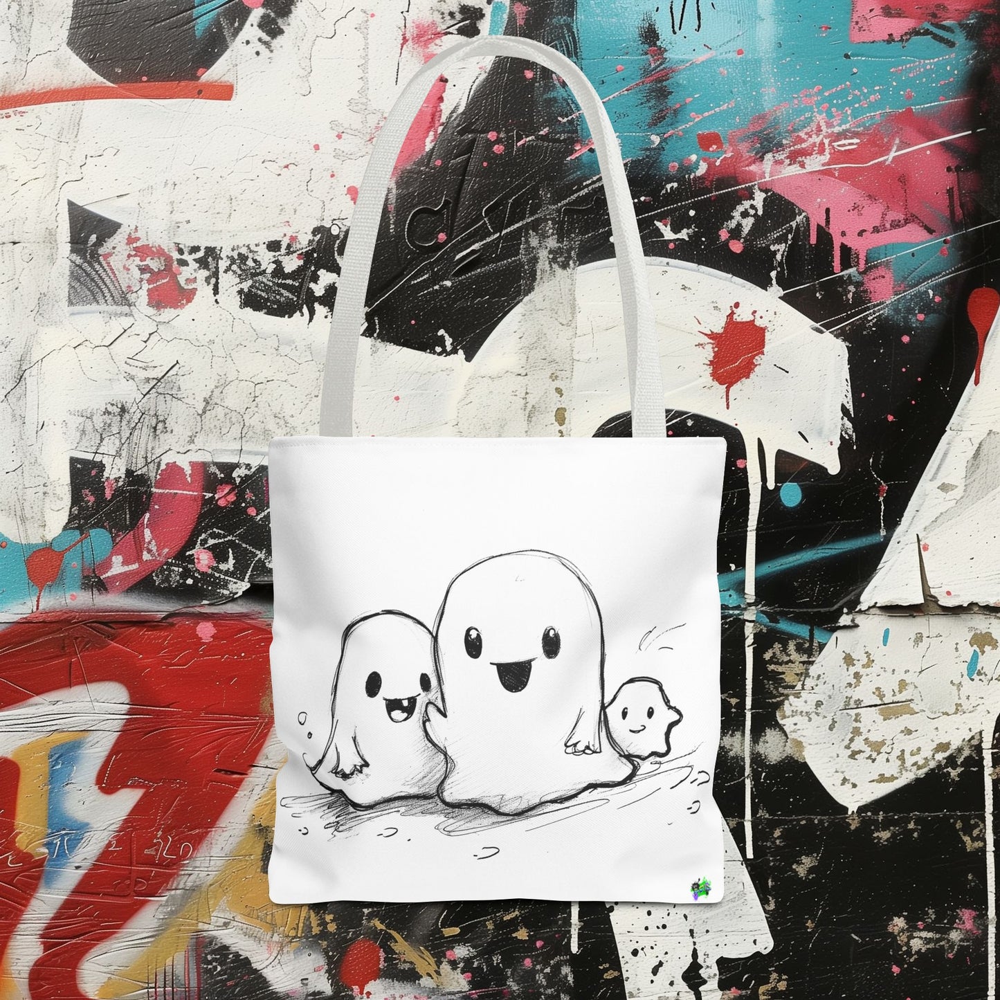 Tote Bag (AOP) - Ghosts - Halloween 2024 - Epicdsgn