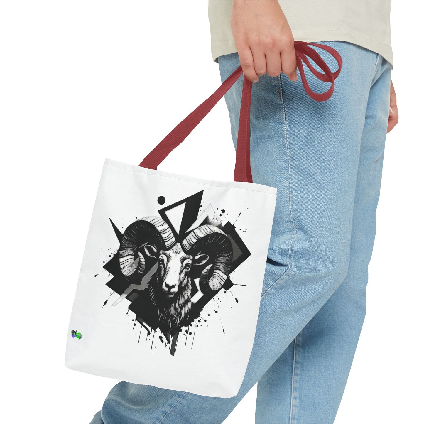 Zodiac Tote Bag, Aries Constellation Eco-Friendly Reusable Canvas Shopping Bag - Astrology Gift, Horoscope Handbag, Star Sign Market Tote,