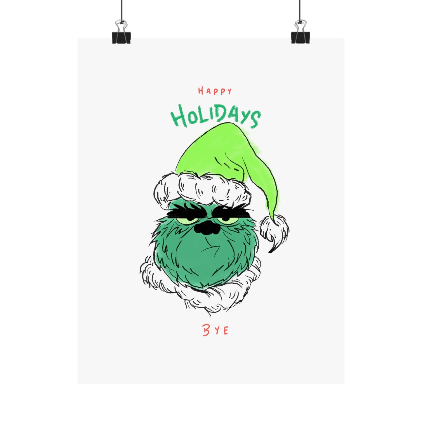 Grumpy Holiday - Matte Vertical Posters - epicdsgn