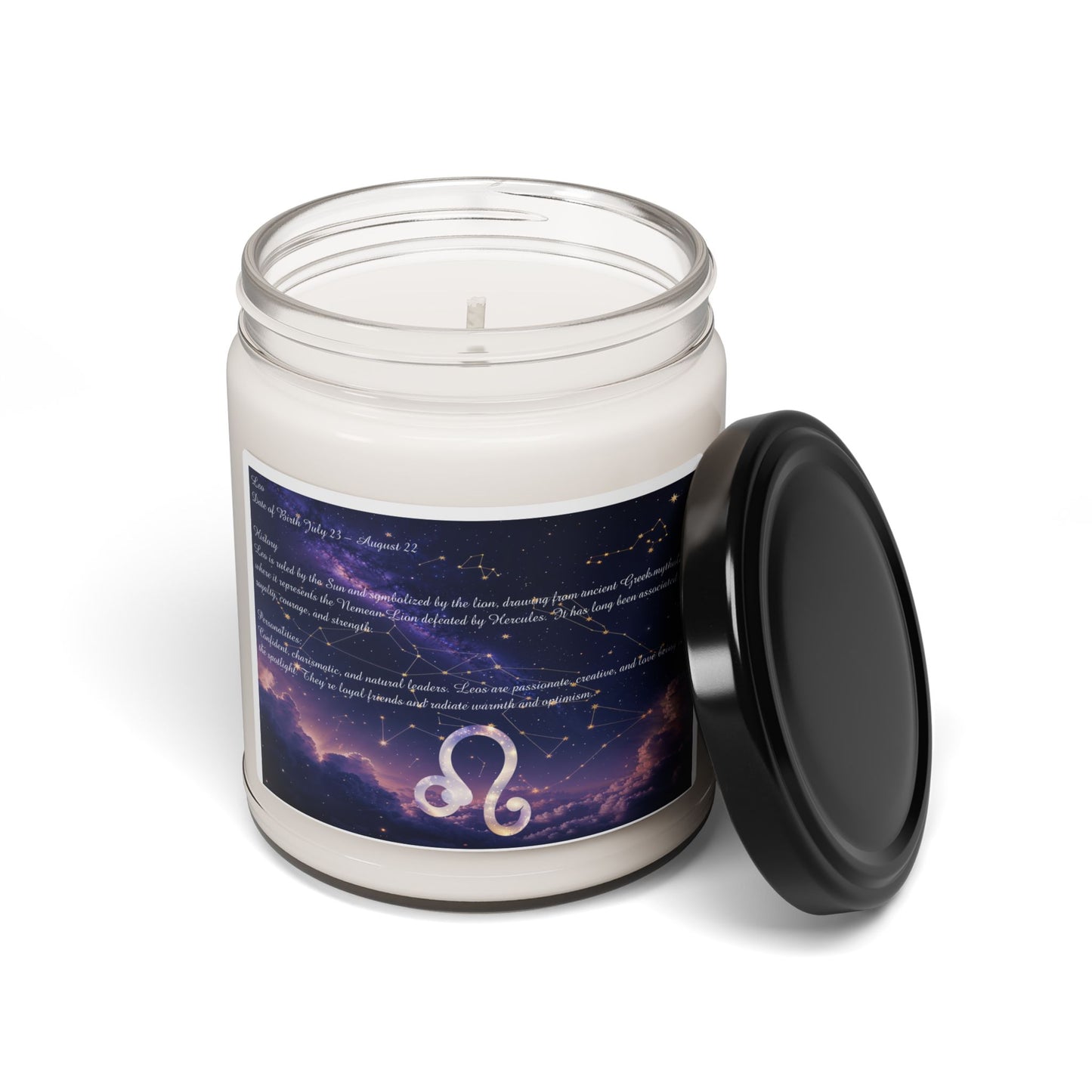 Astrology Scented Candle for Leo, Zodiac Decor, Aromatherapy Gift, Star Sign Candle for Home, Birthday Gift for Her, Zodiac Lover
