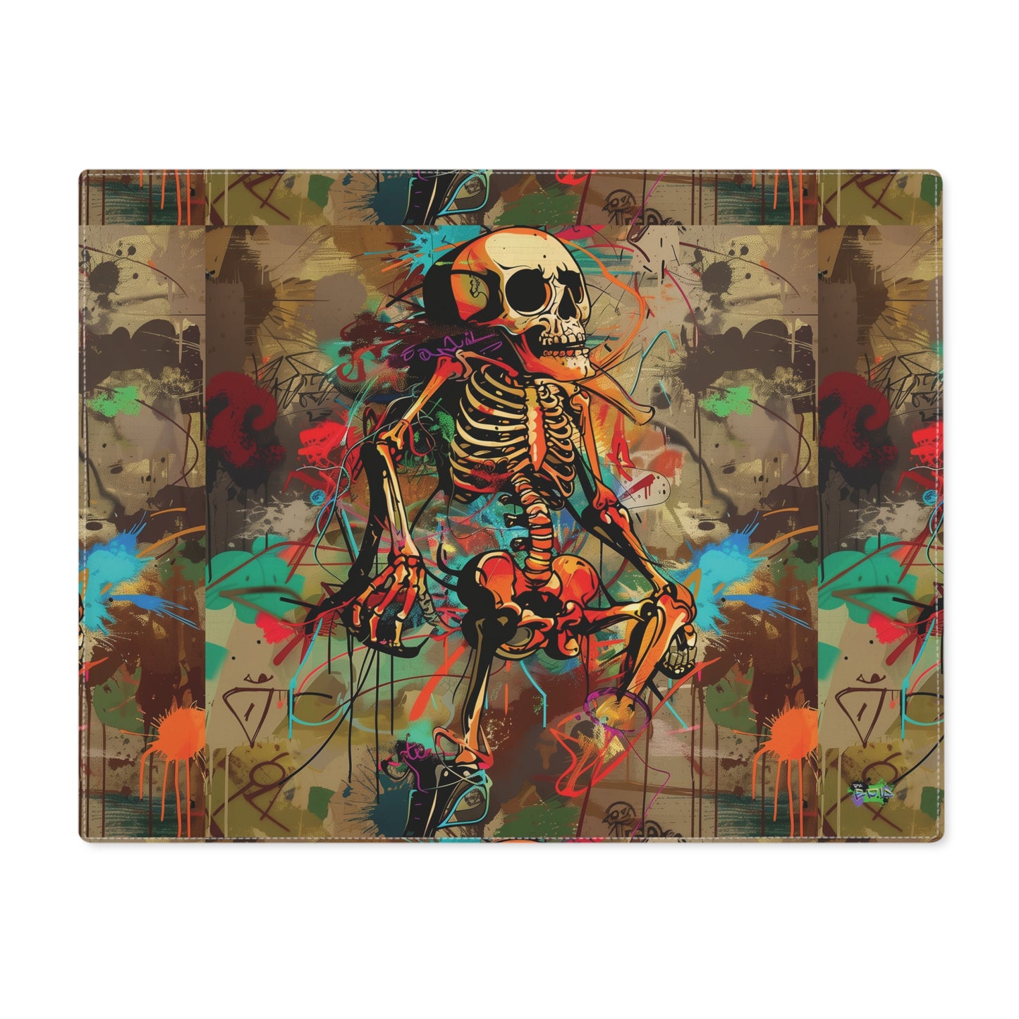 Placemat, 1pc - Sleeping Skeleton - Halloween 2024 - Epicdsgn