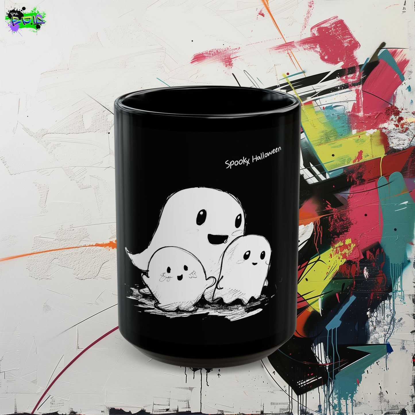 Black Mug (11oz, 15oz) - Spooky Halloween - Halloween 2024 - Epicdsgn