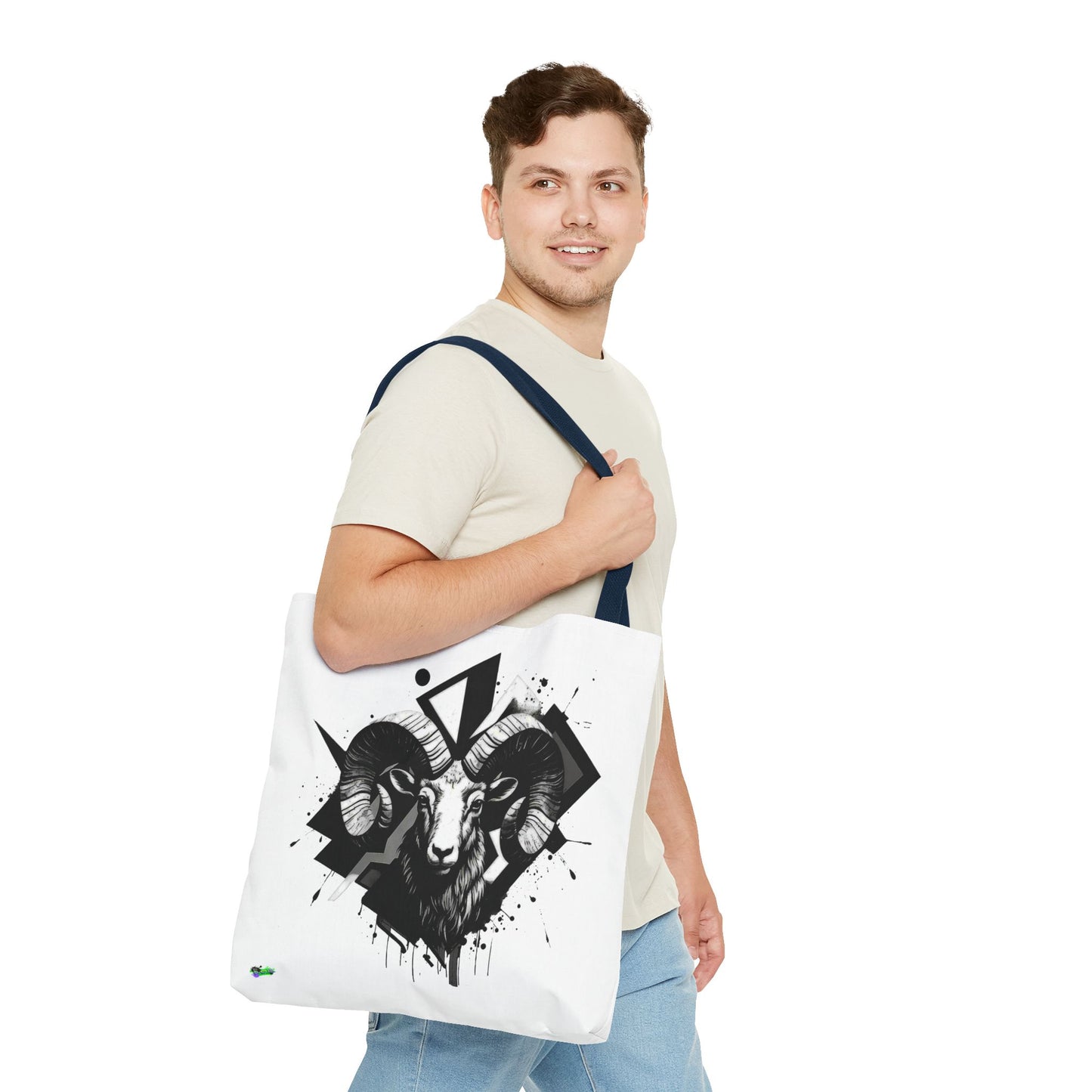 Zodiac Tote Bag, Aries Constellation Eco-Friendly Reusable Canvas Shopping Bag - Astrology Gift, Horoscope Handbag, Star Sign Market Tote,