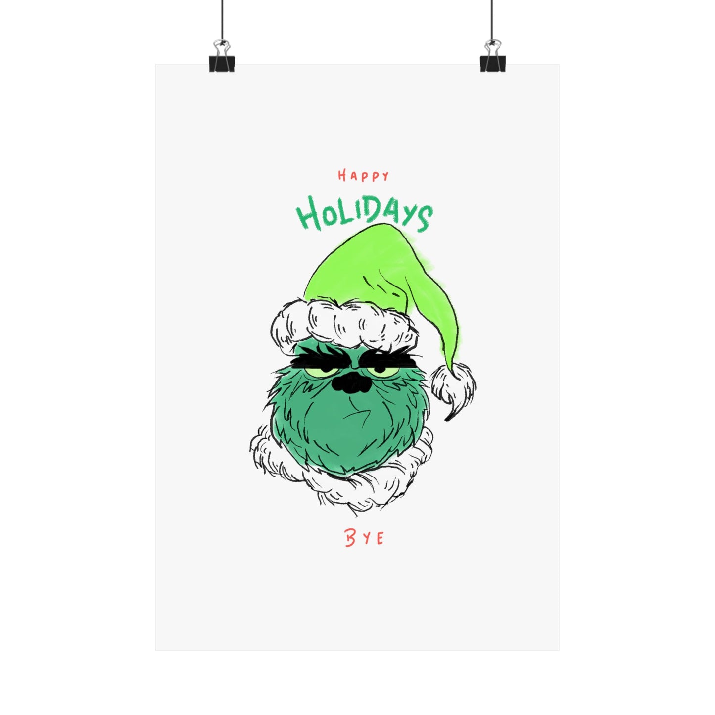 Grumpy Holiday - Matte Vertical Posters - epicdsgn