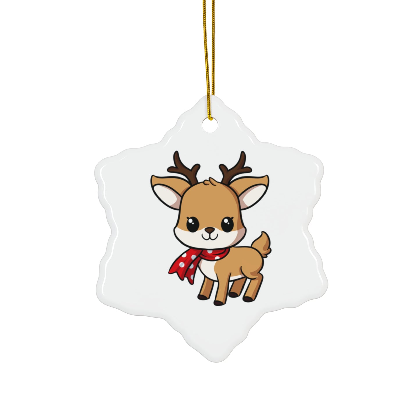 Raindeer Ceramic Ornament, 4 Shapes - epicdsgn