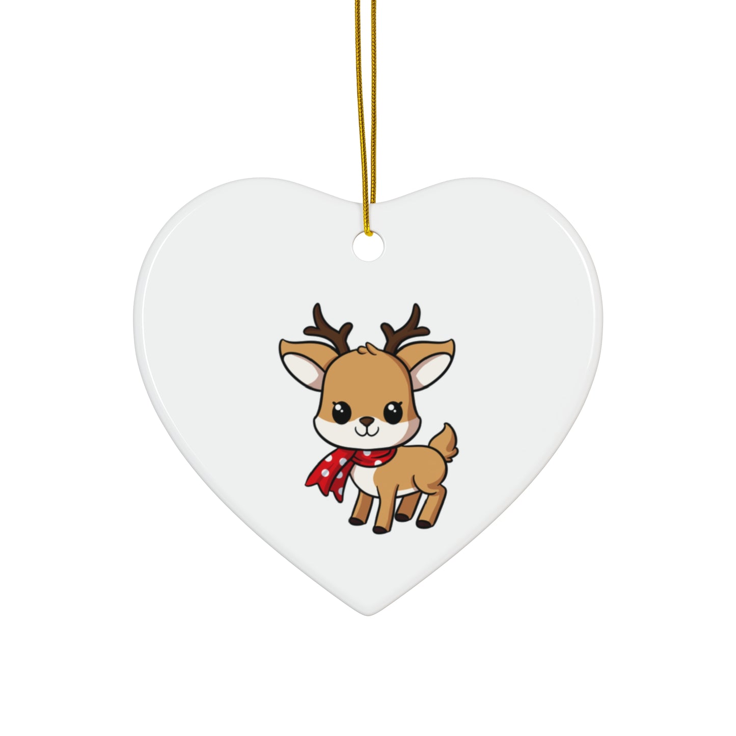 Raindeer Ceramic Ornament, 4 Shapes - epicdsgn