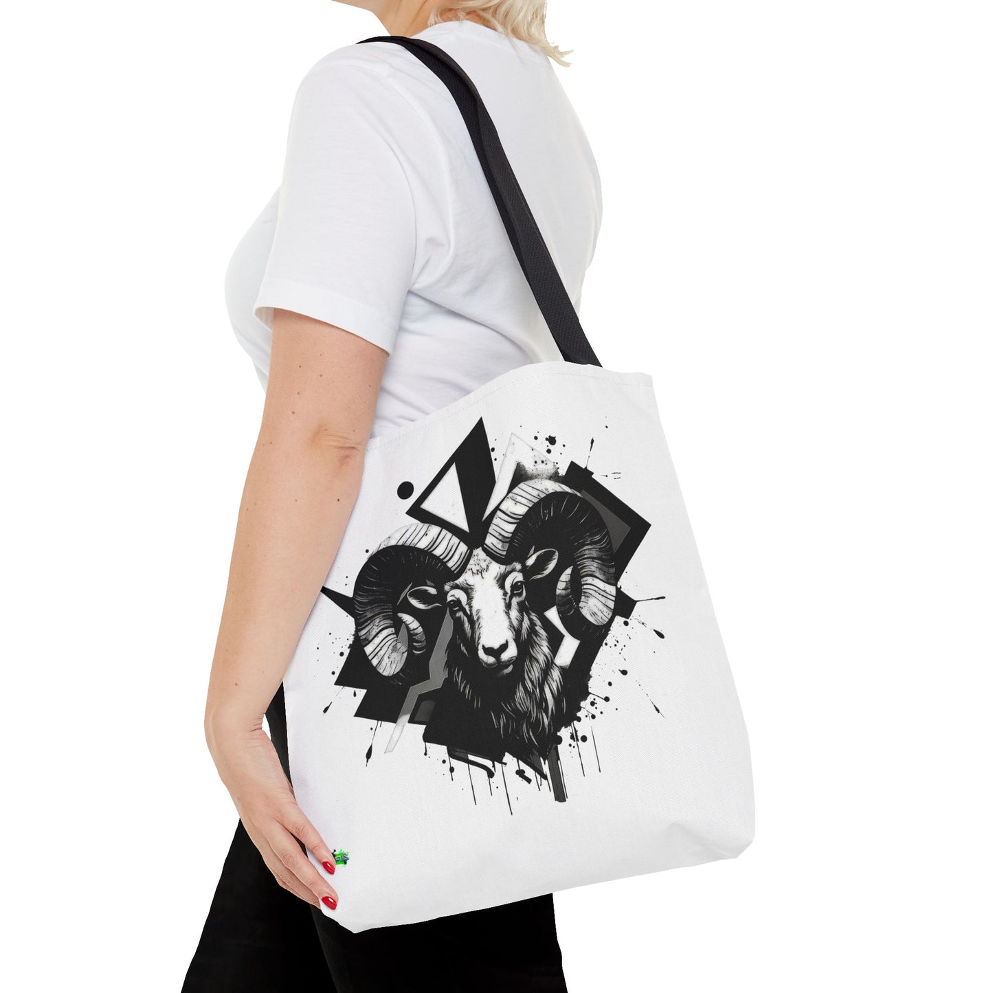 Zodiac Tote Bag, Aries Constellation Eco-Friendly Reusable Canvas Shopping Bag - Astrology Gift, Horoscope Handbag, Star Sign Market Tote,