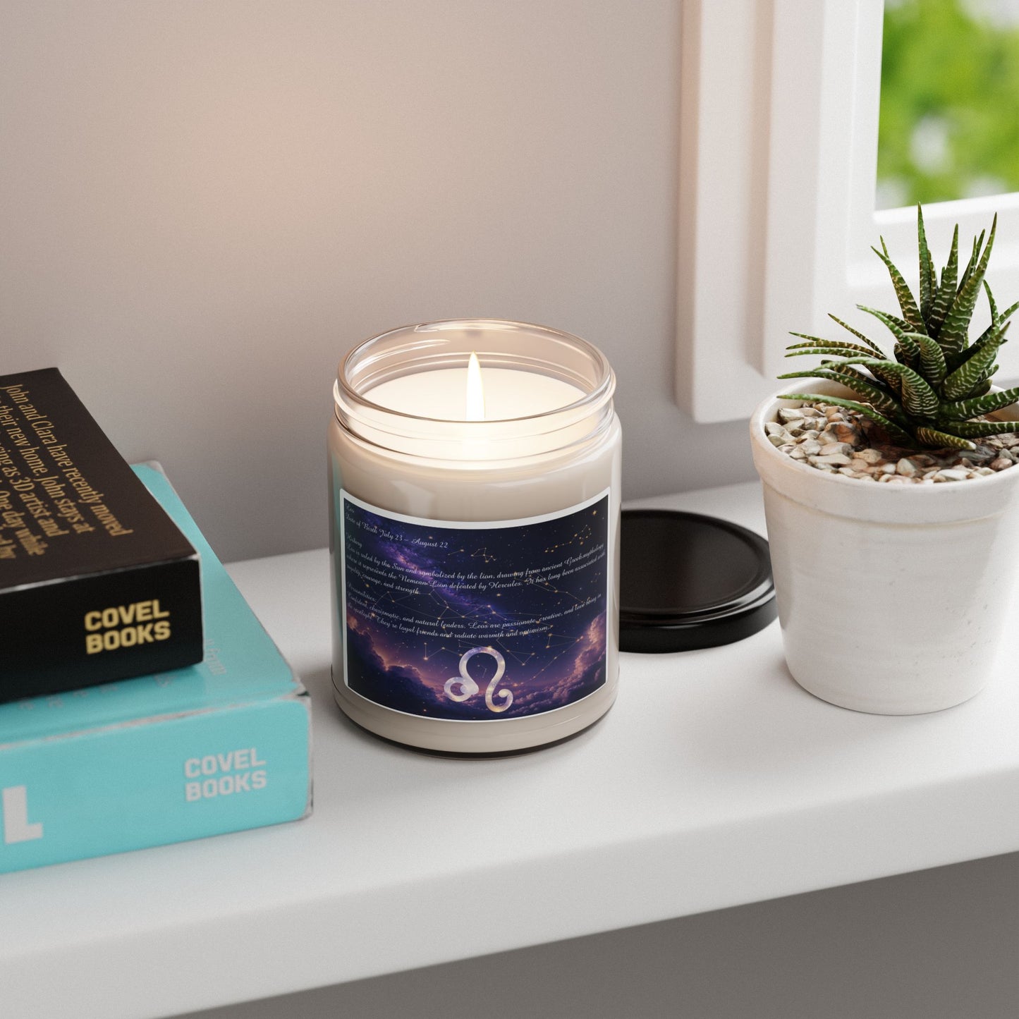 Astrology Scented Candle for Leo, Zodiac Decor, Aromatherapy Gift, Star Sign Candle for Home, Birthday Gift for Her, Zodiac Lover