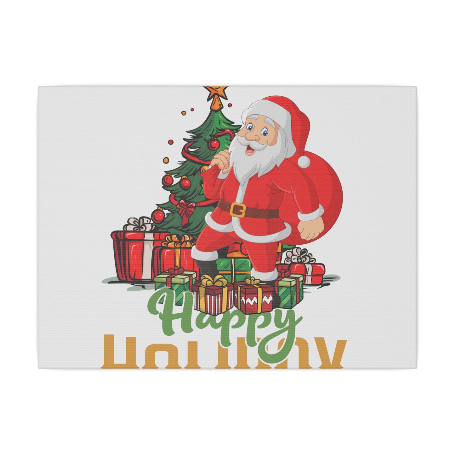 Happy Holiday - Matte Canvas, Stretched, 0.75" - epicdsgn