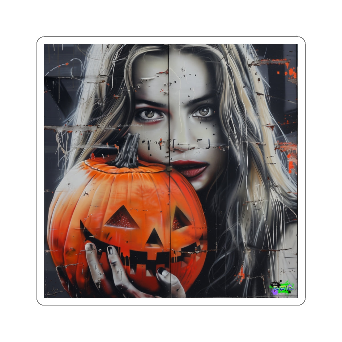 Kiss-Cut Stickers - Deadly Stare - Halloween 2024 - Epicdsgn