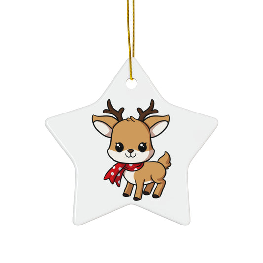 Raindeer Ceramic Ornament, 4 Shapes - epicdsgn