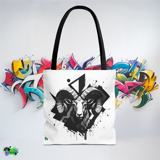 Zodiac Tote Bag, Aries Constellation Eco-Friendly Reusable Canvas Shopping Bag - Astrology Gift, Horoscope Handbag, Star Sign Market Tote,