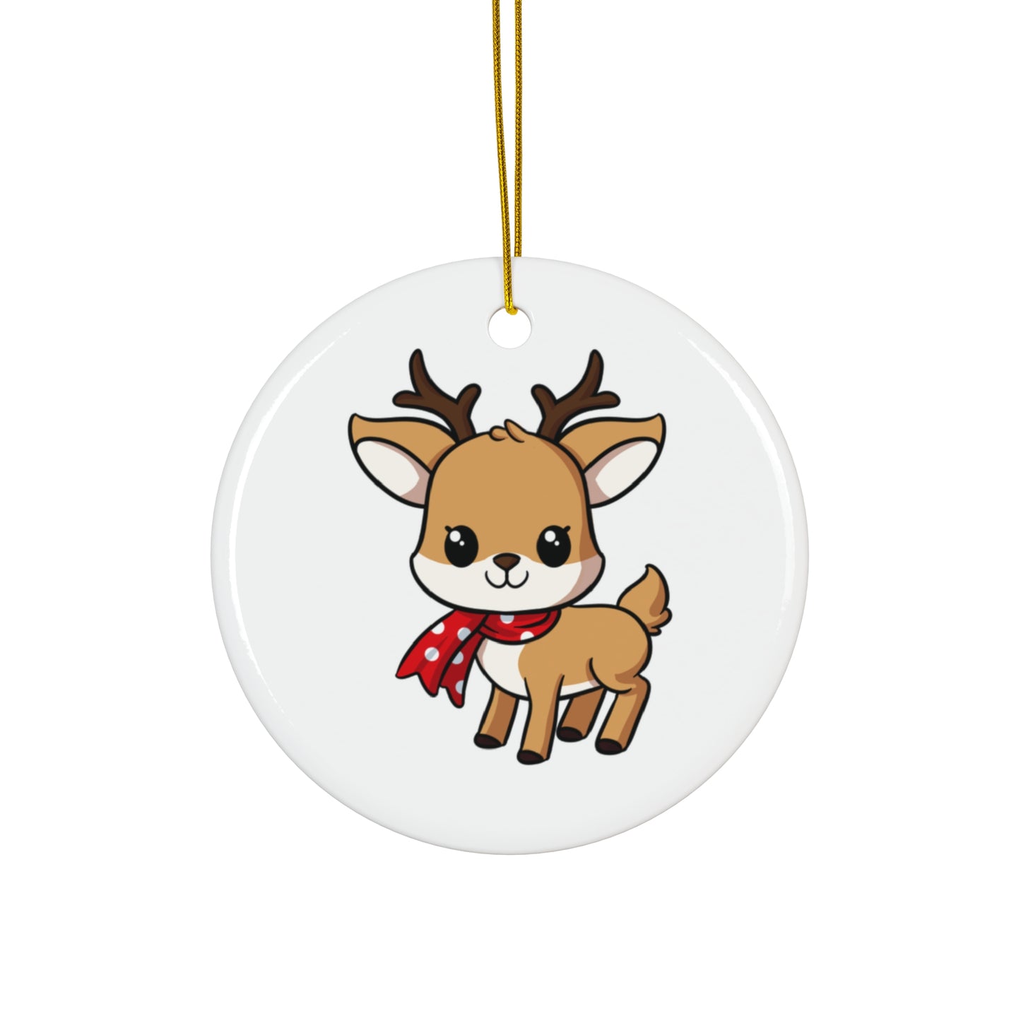 Raindeer Ceramic Ornament, 4 Shapes - epicdsgn