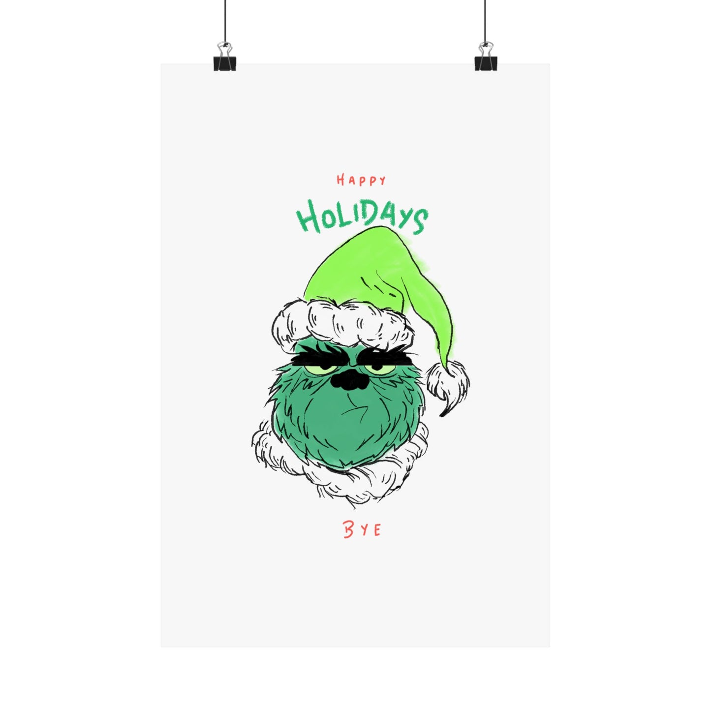 Grumpy Holiday - Matte Vertical Posters - epicdsgn